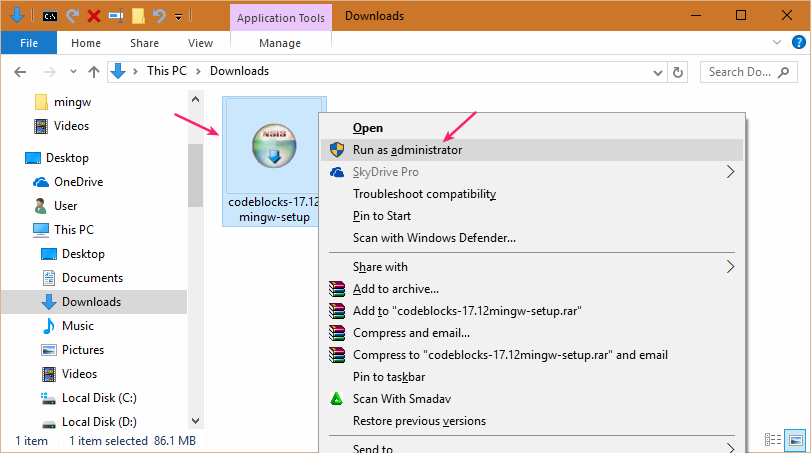 Instalasi Codeblocks pada Windows