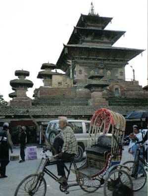 Kathmandu rickshaw cyclist 2