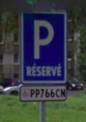 Panneau de parking Slovaquie