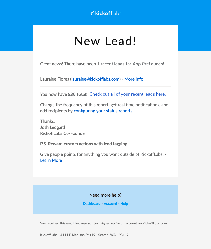 Put your notifications of new leads and performance reports on autopilot