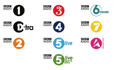New BBC Radio logos