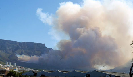 Table Mountain on Fire