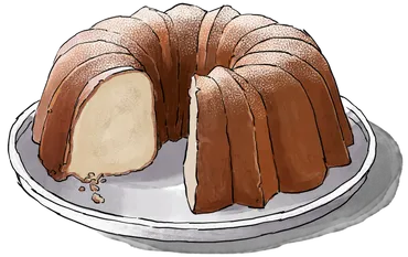 Illustration of Cream Cheese Pound Cake