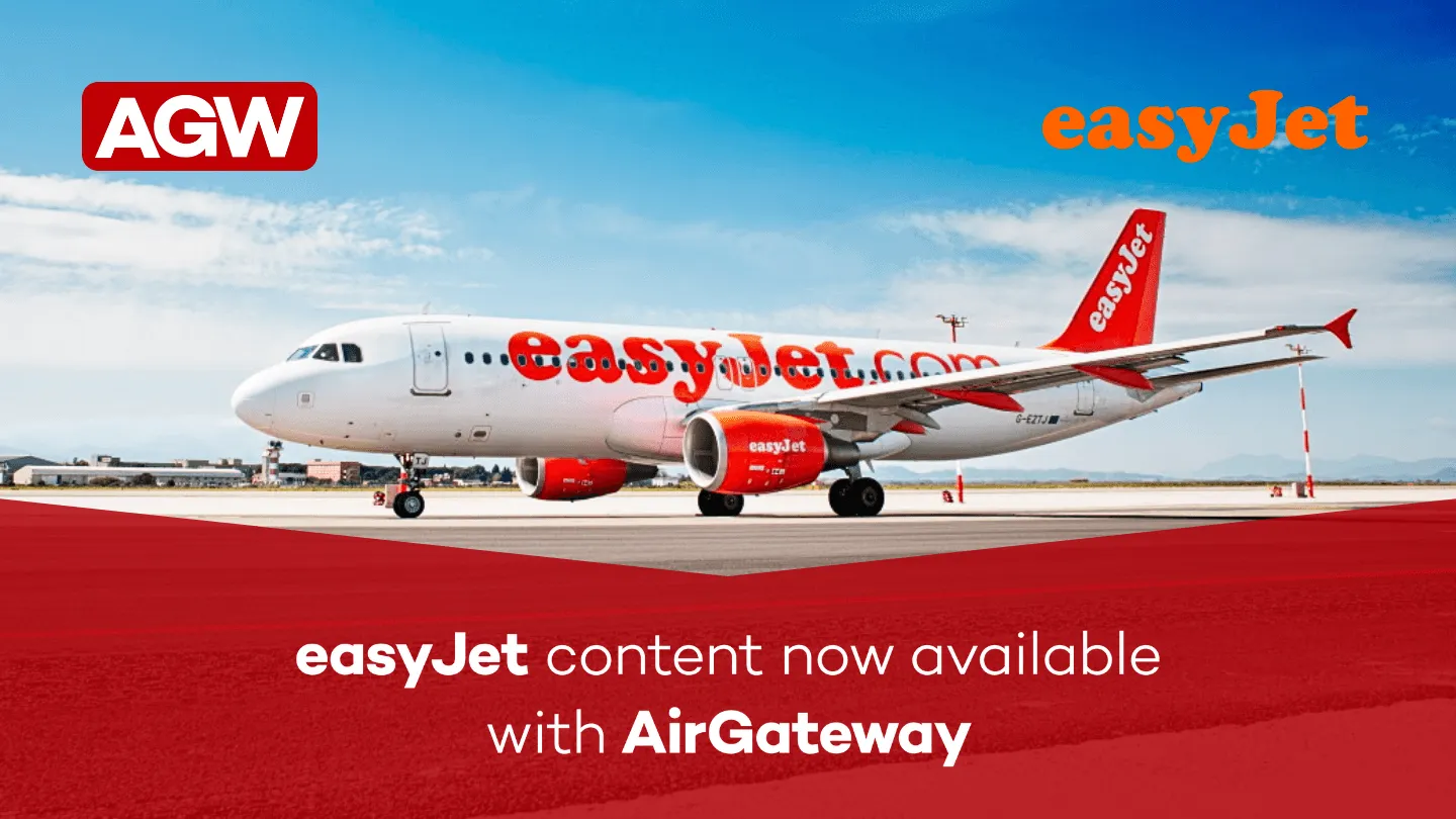 easyJet content now available on AirGateway, facilitated by Kyte