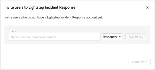 Invite users to join Incident Response.