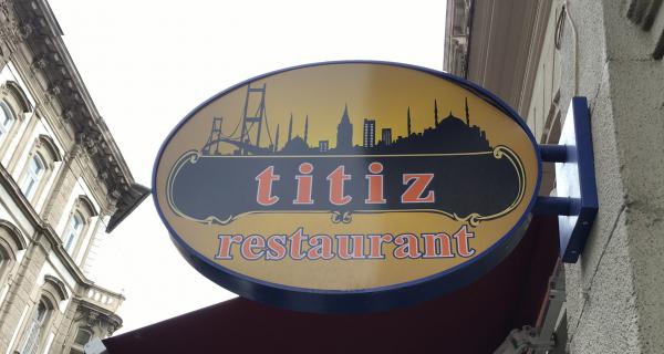 Funny named restaurant in Budapest - Titiz
