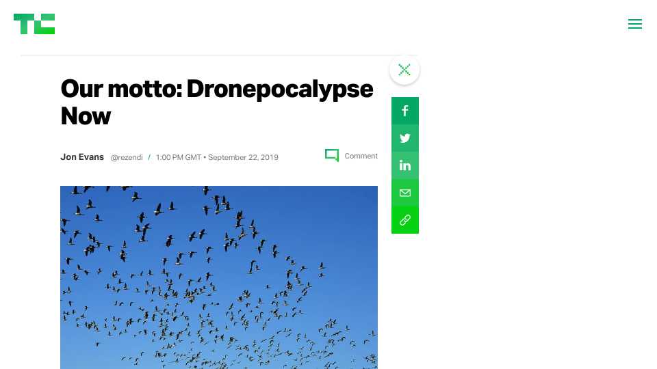 Our motto: Dronepocalypse Now