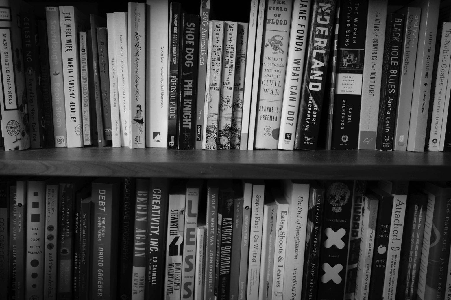 A bookshelf.