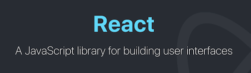 React homepage screenshot: "A JavaScript library for building user interfaces"