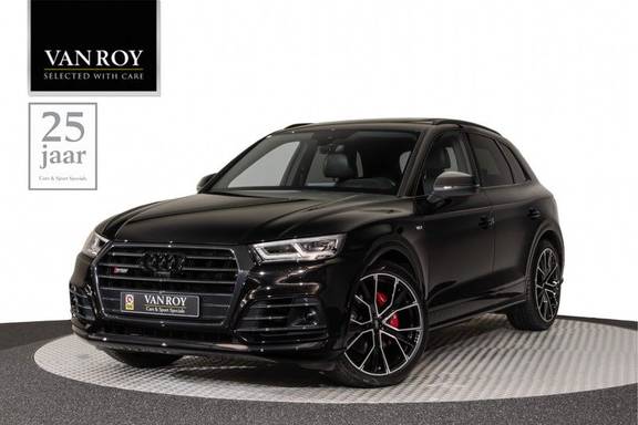 Audi SQ5 3.0 TFSI 354pk Quattro Black Edition Panoramadak Luchtvering Valconaleder+Memory B&O Head-Up Matrix-Dynamisch Keyless Navi-High ACC DriveSelect Trekhaak 21" 360Camera Pdc