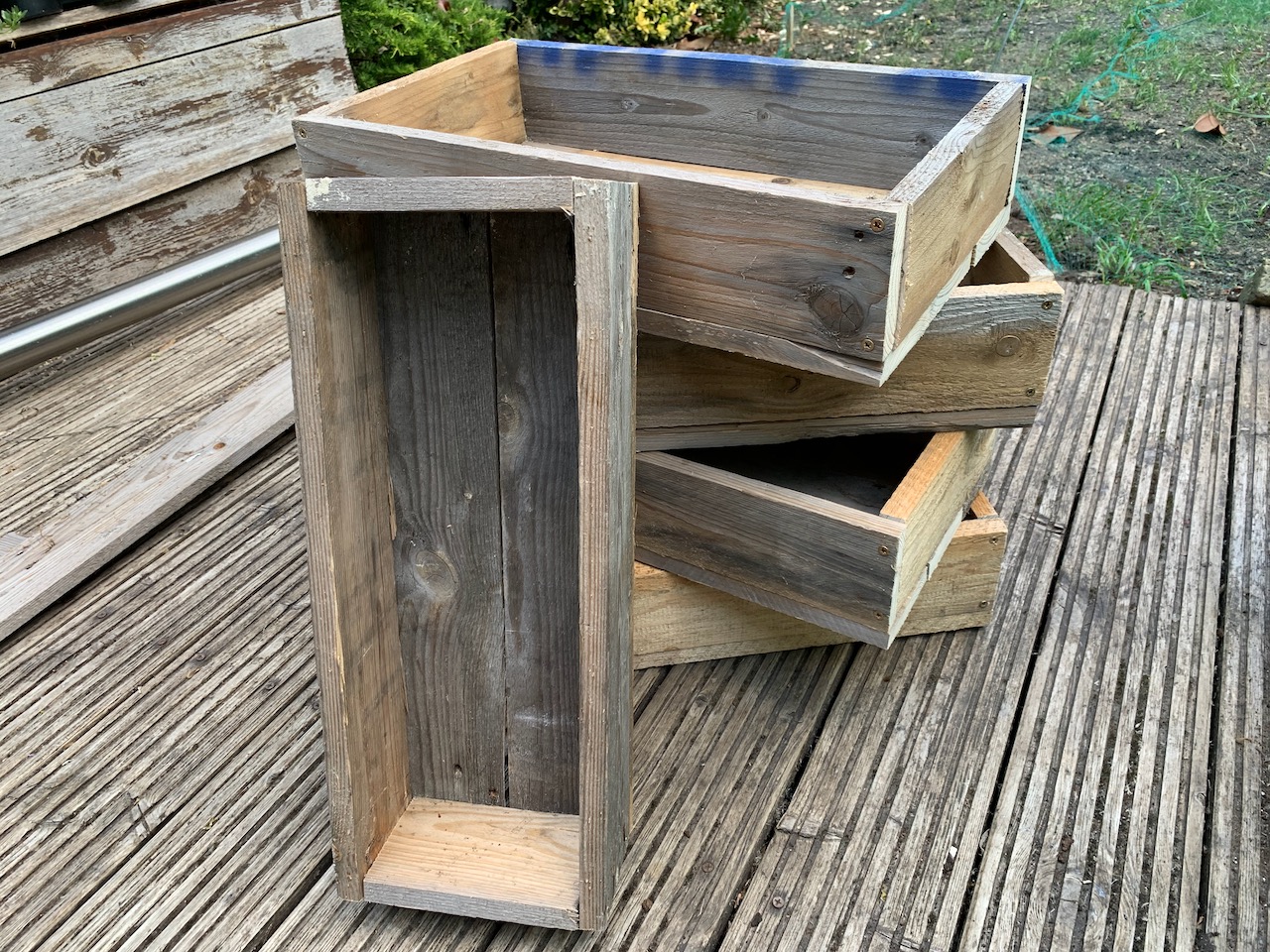 Planters and Window Boxes from old shipping pallets