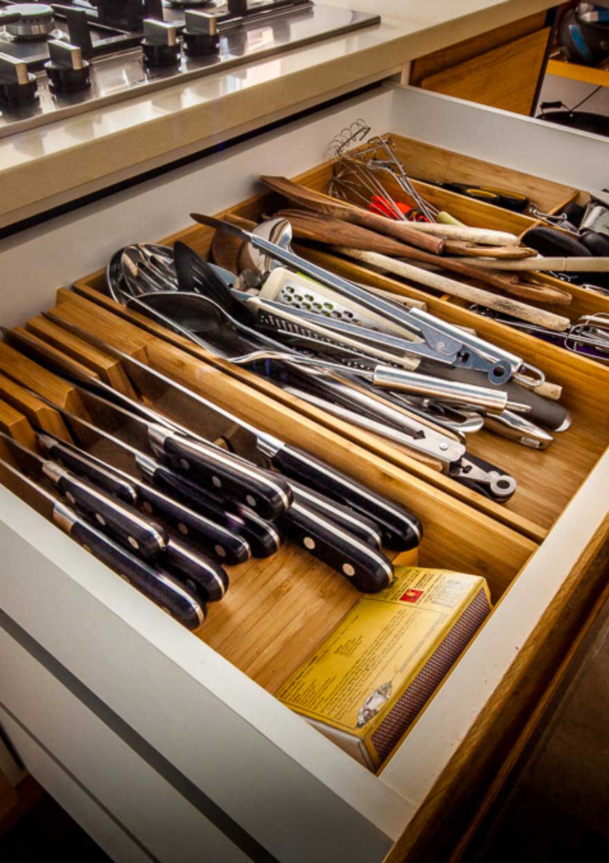 Kitchen utensils drawer, Exeter by Method Furniture Makers