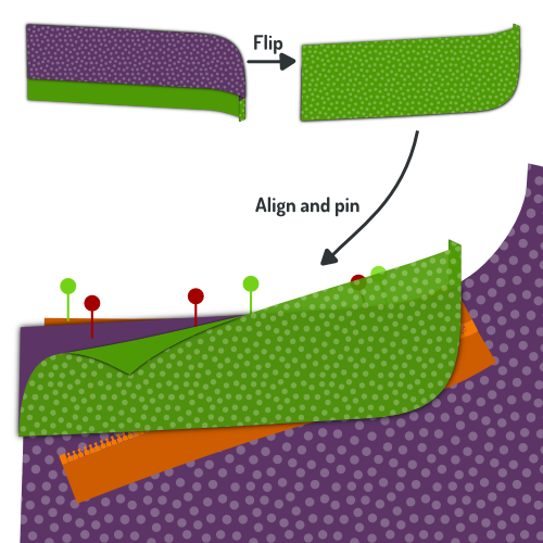 Pin fly shield to zip