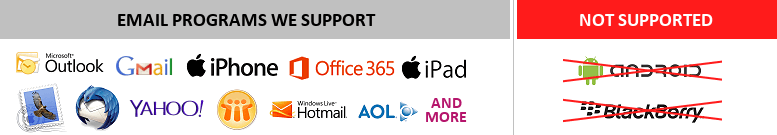 Email Signature Supported Programs