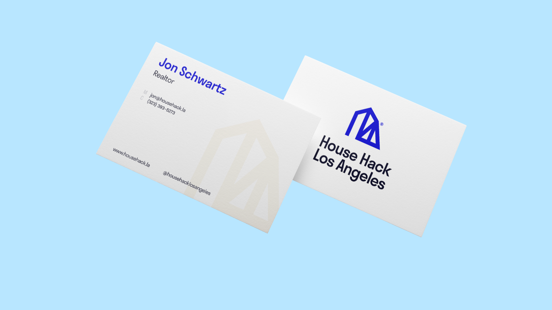 Business card for Jon Schwartz from House Hack Los Angeles