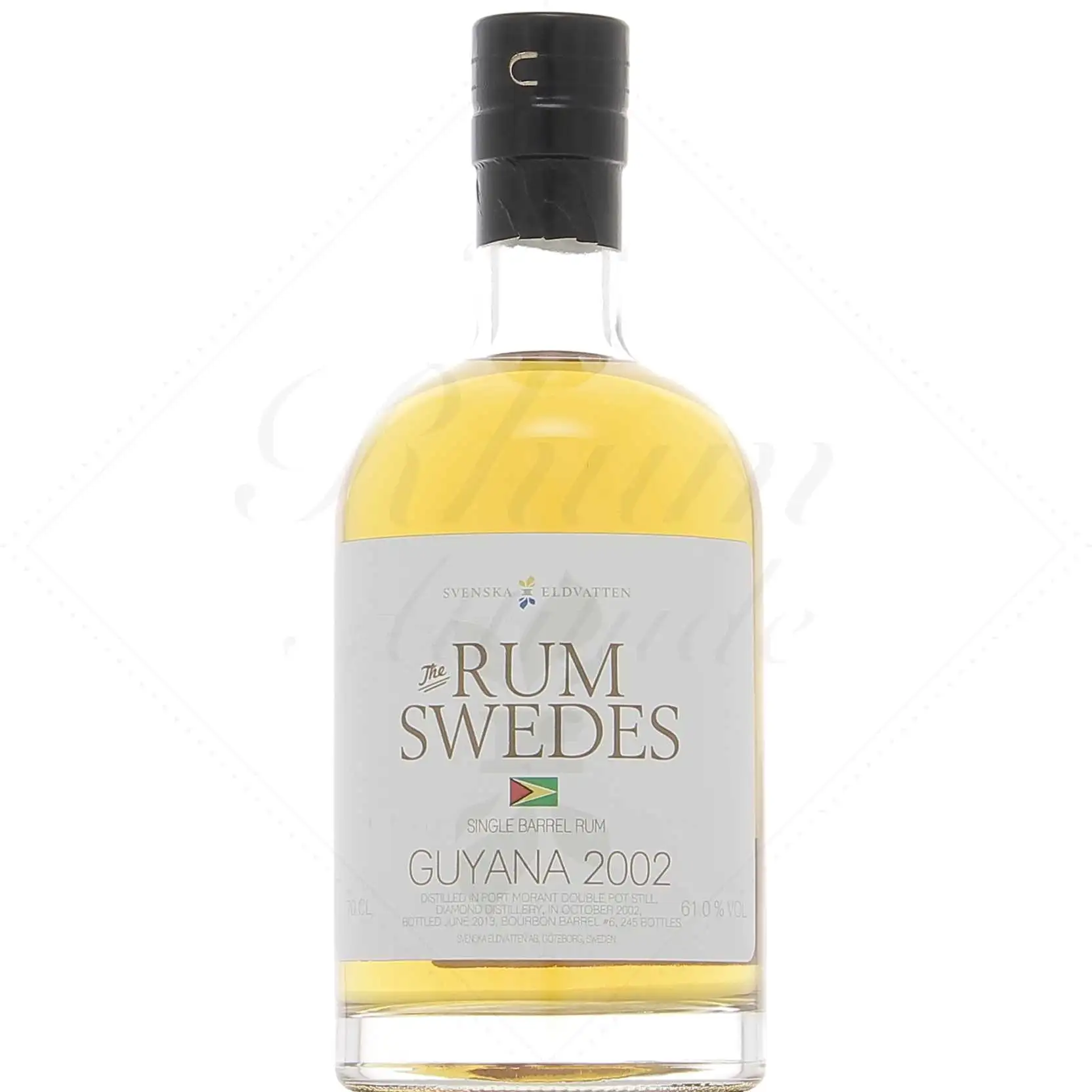 Image of the front of the bottle of the rum The Rum Swedes