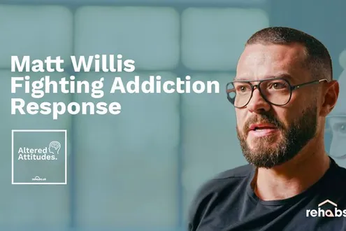Thumbnail for the Altered Attitudes Podcast reacting to the BBC documentary featuring Matt Willis as Fighting Addiction.