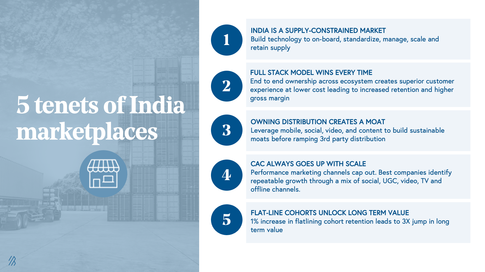 5 tenets of India marketplaces