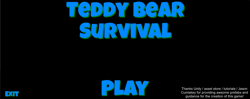Teddy Bear Survival start screen preview