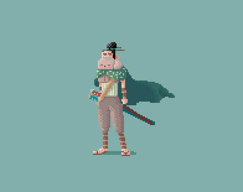 Samurai 2 pixel art