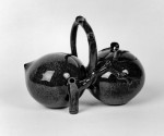 Chinese teapot in the shape of two peaches of immortality. Walters Art Museum. Public domain