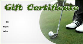 Gift Certificate Template Golf 01