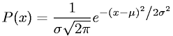 Gaussian Normal Distribution