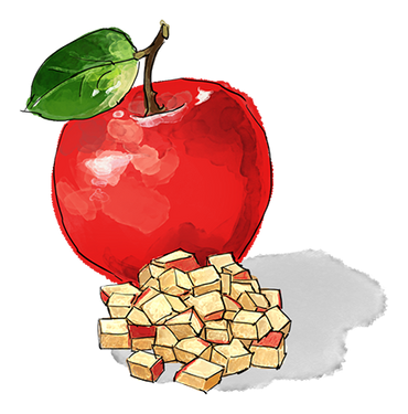 Illustration of an Apple and Apple cubes