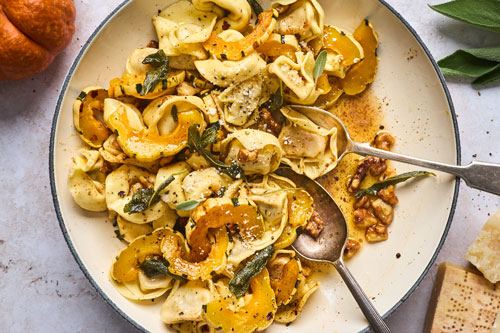 Brown Butter Tortellini With Roasted Squash