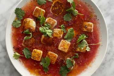 Paneer con tomate