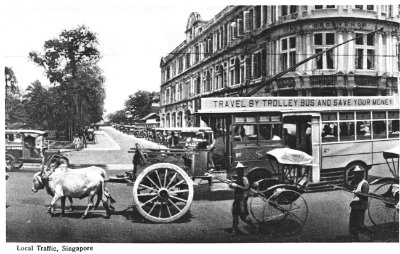 禧街与史丹福路口的交通，1920年代
