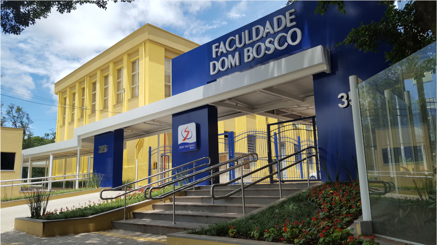 Foto da entrada da Faculdade Dom Bosco de Porto Alegre