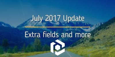 Cover image for July 2017: new "Extra" fields and more