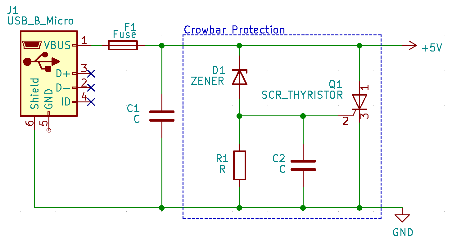 crowbar circuit schematic