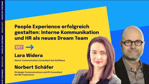 Norbert Schäfer & Lara Widera: People Experience erfolgreich gestalten | VOICES Berlin 2023