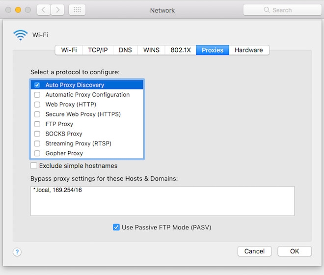 step3 how to configure safari browser for proxy servers