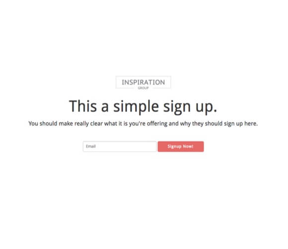 Contest Landing Page: Basic Signup
