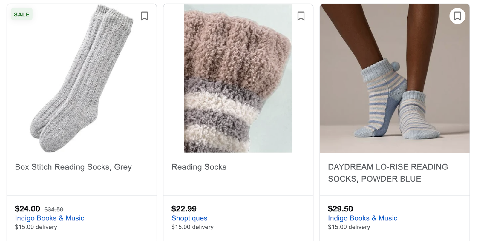 Socks for sale.