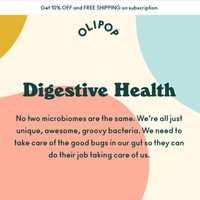 A colorful banner for the Digestive Health page.