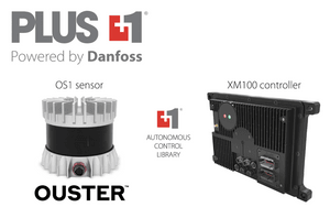 Plus 1 Powered by Danfoss with an Ouster sensor and an XM100 controller