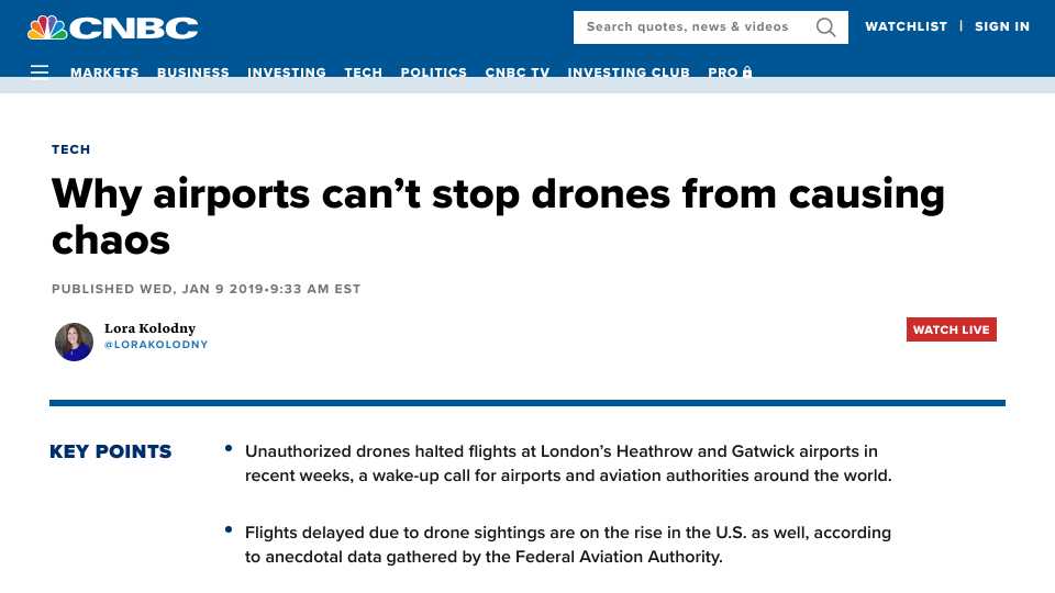 Why airports can't stop drones from causing chaos