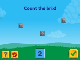 Count to 5 with objects (random arrangement) Math Game
