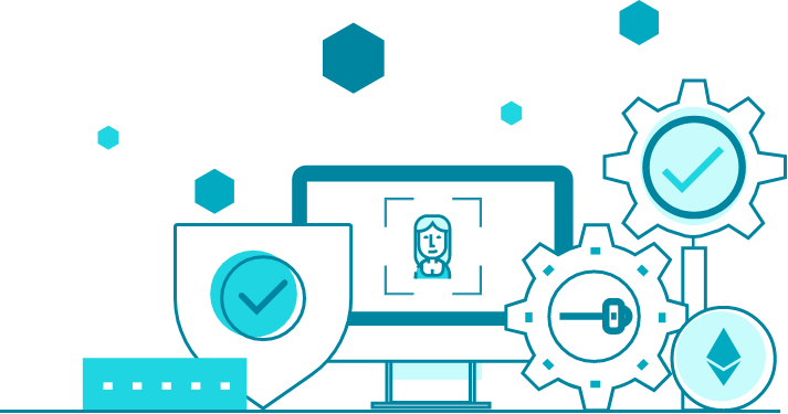 blockchains digital identity illustration