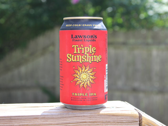 Triple Sunshine, an IPA brewed by Lawson's Finest Liquids