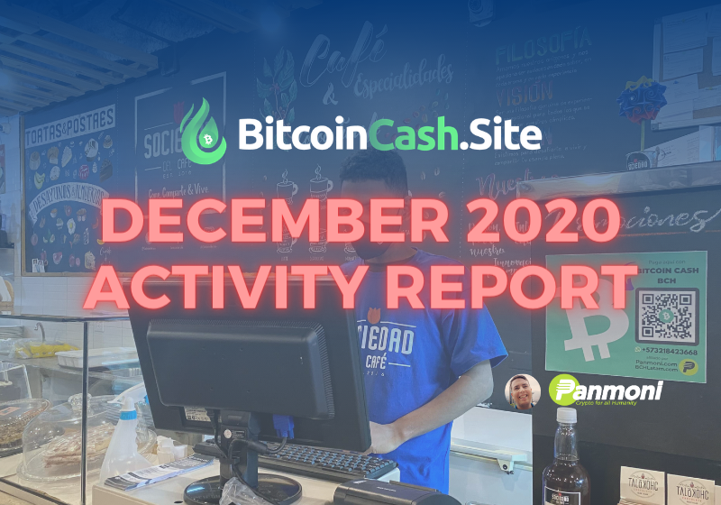 BitcoinCash.Site Dec 2020 Activity Report