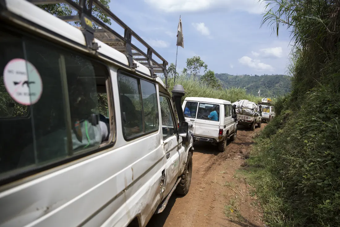 Poor roads and insecurity make it challenging for Concern teams to reach isolated communities in North Kivu, DRC