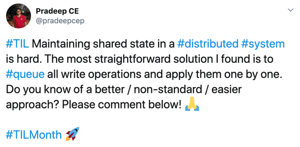 Shared state in distributed systems