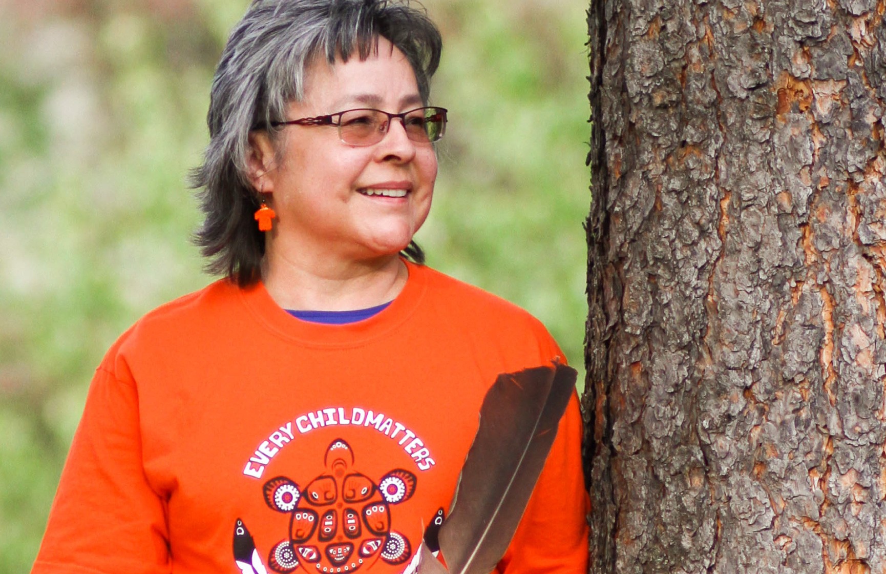 Phyllis Webstad, residential school survivor and founder of Orange Shirt Day