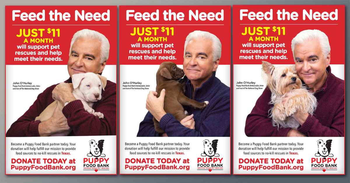 Puppy Food Bank - Feed the Need for just $11 a month