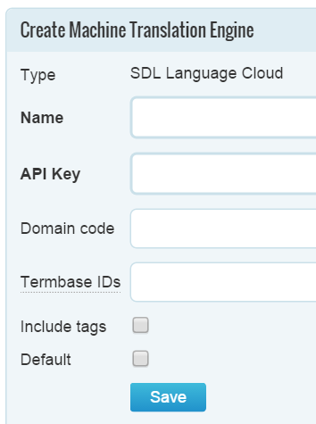 SDL Language Cloud in Memsource